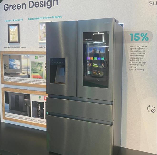 闪耀CES2025引领智能家居新潮流爱游戏app入口海信大屏冰箱780(图4)